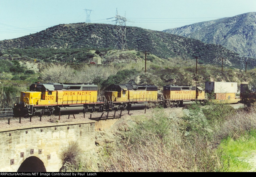 Westbound stack train